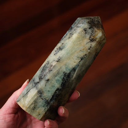 XL Aquamarine Tower |  Beryl Tower | Crystal Point