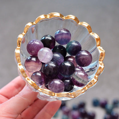 Mini Fluorite Spheres | Rainbow Fluorite Crystal Sphere