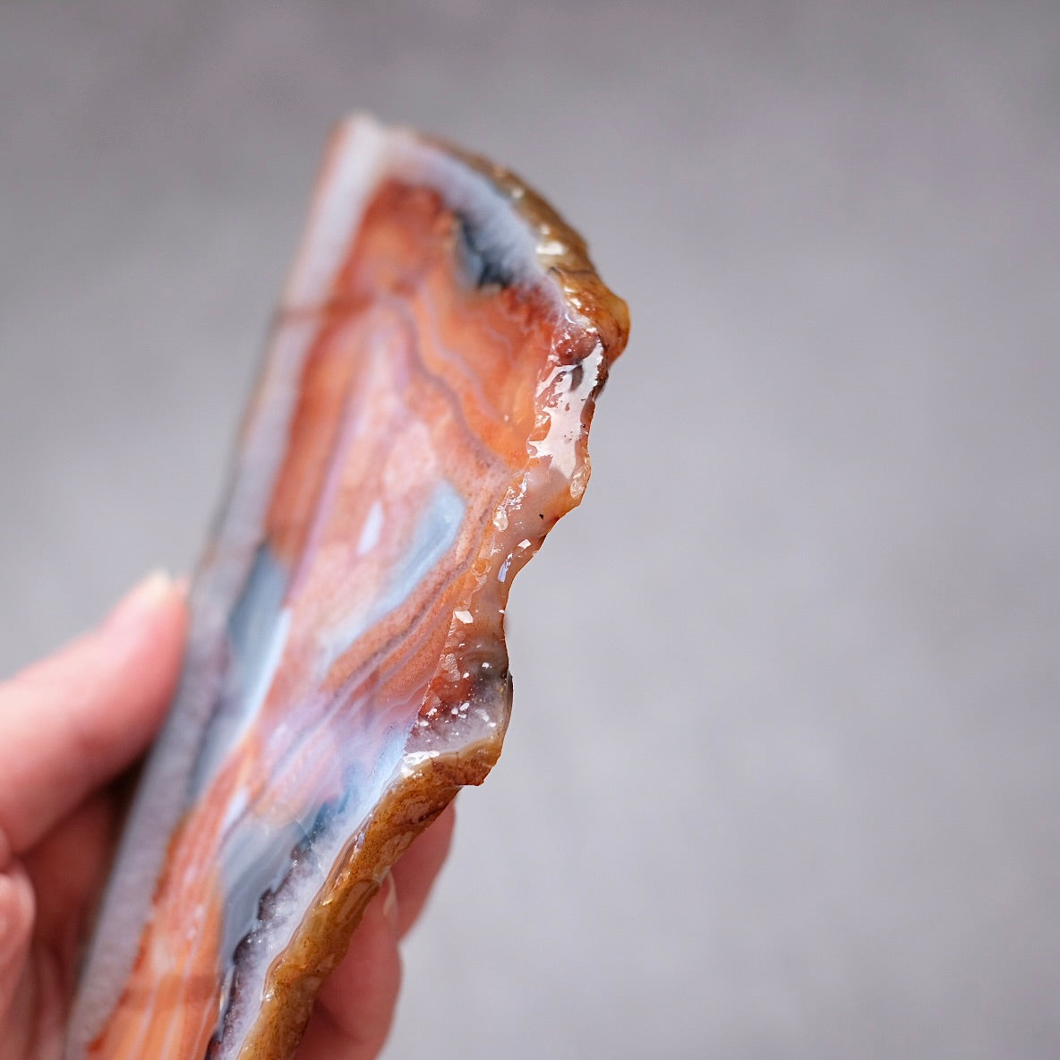 Carnelian Slab | Polished Carnelian Crystal Slice