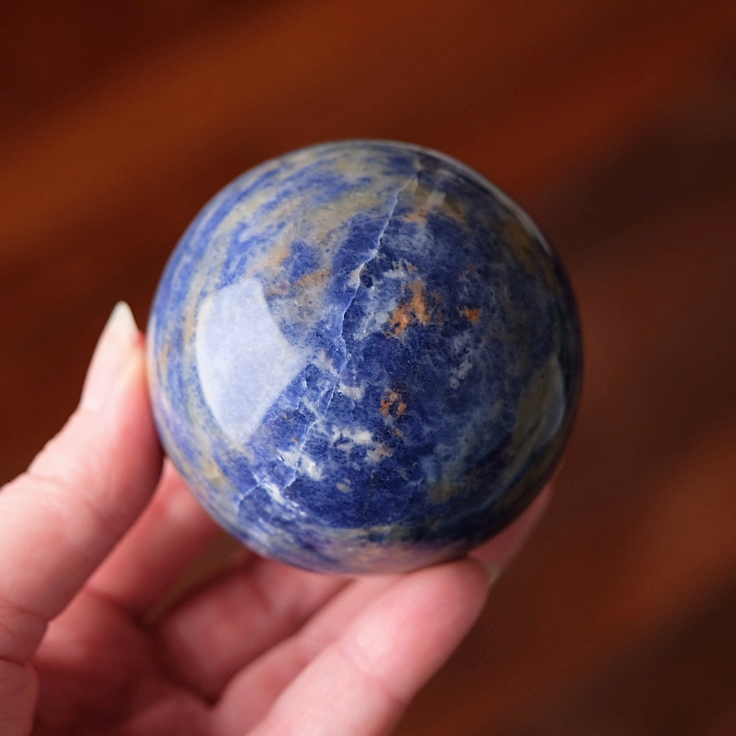 Rare Sodalite + Cancrinite Sphere | Sodalite Crystal Sphere
