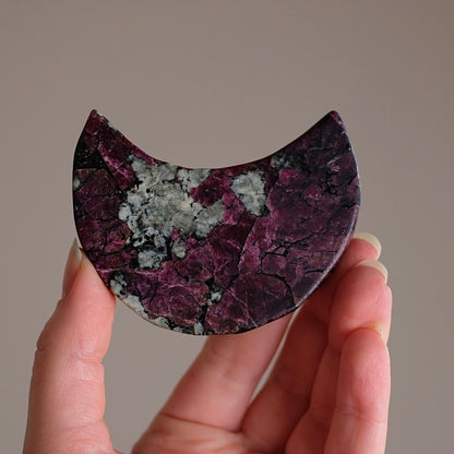 Rare Eudialyte Moon | Eudialite Crystal Moon
