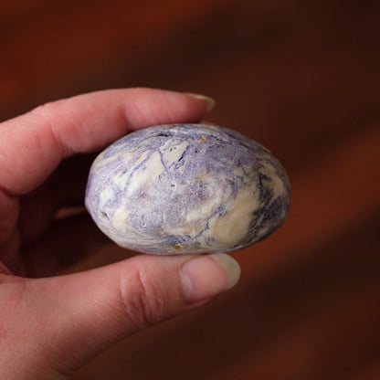 Opalized Sagenitic Fluorite Palm | Crystal Palmstone