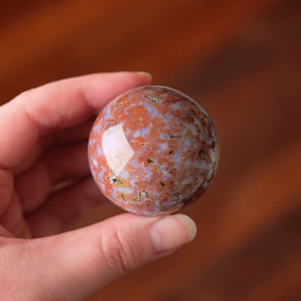 Ocean Jasper Sphere | Colourful Ocean Jasper Crystal Sphere