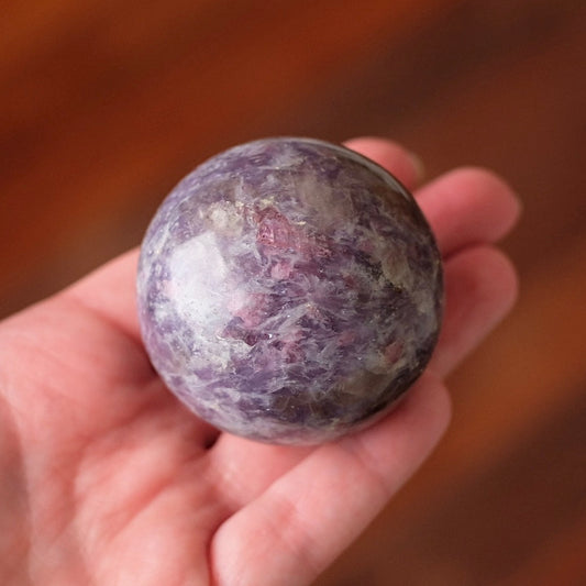 Unicorn Stone Sphere | Lepidolite Pink Tourmaline Crystal Sphere