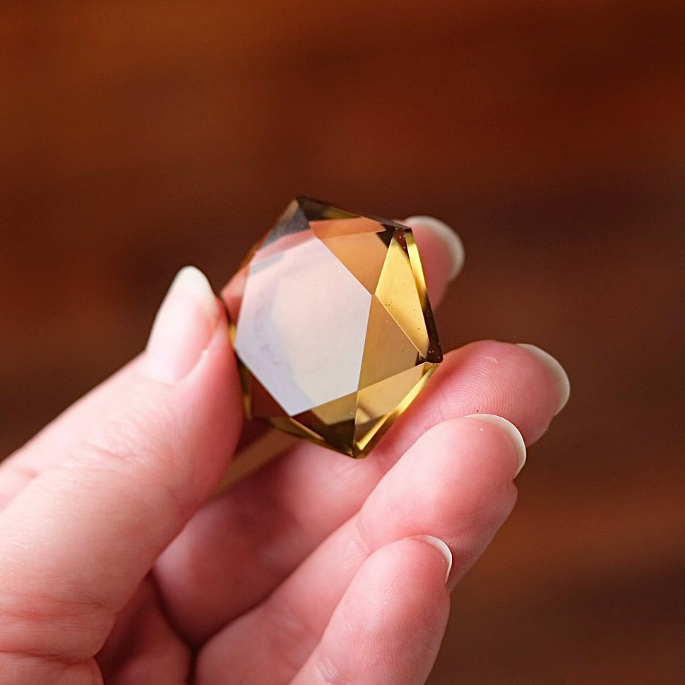 Citrine Hexagon | Crystal Jewel | Star of David