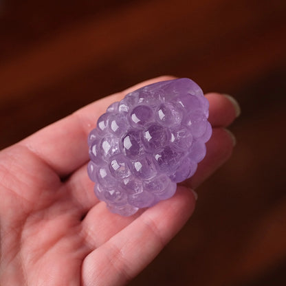 Gemmy Amethyst Grape Cluster Carving | Amethyst Crystal Carving