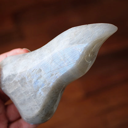 Blue Flash Moonstone Bowl | Crystal Bowl | Crystal Dish