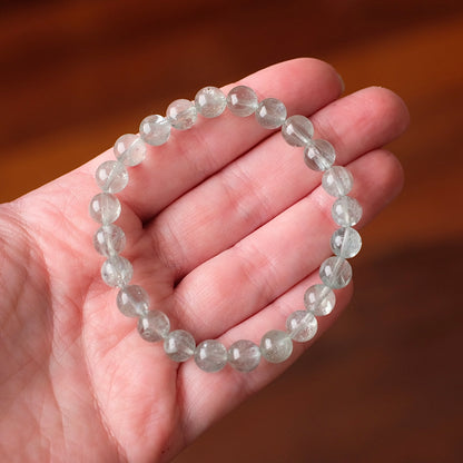 Green Aquamarine Bracelet | Crystal Stretch Bracelet