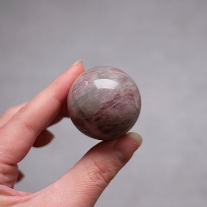 Purple Rose Quartz Sphere | Lavender Rose Quartz Crystal Sphere