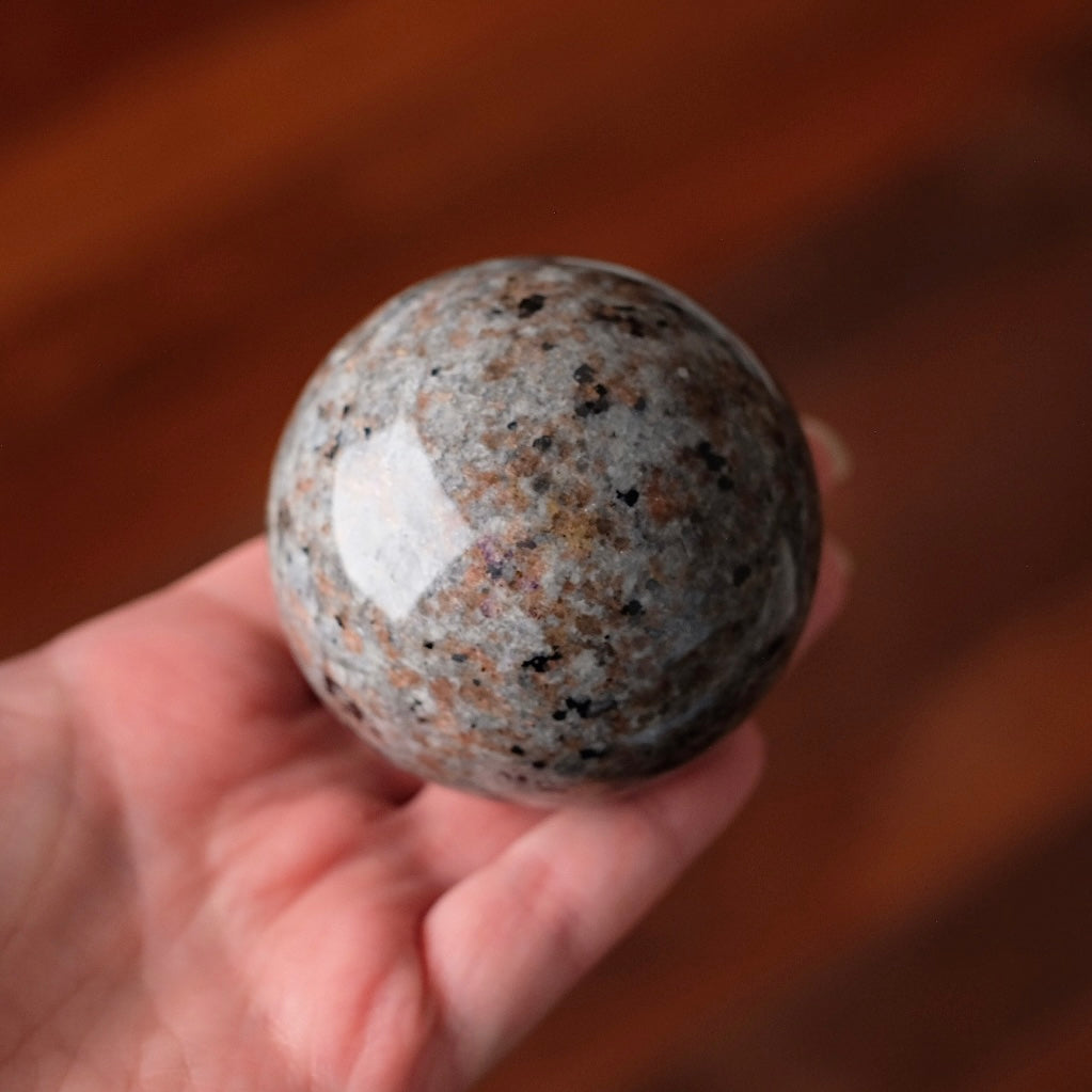 Yooperlite Sphere | UV Reactive Yooperlite Crystal Sphere