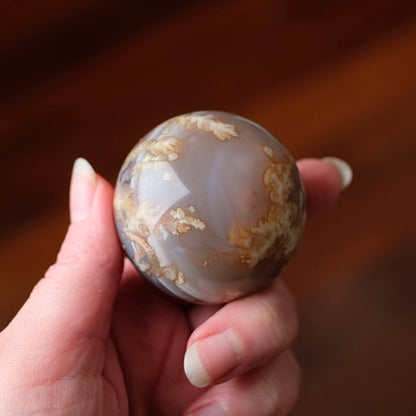 Swazi Agate Sphere | Mozambique Moss Agate Crystal Sphere