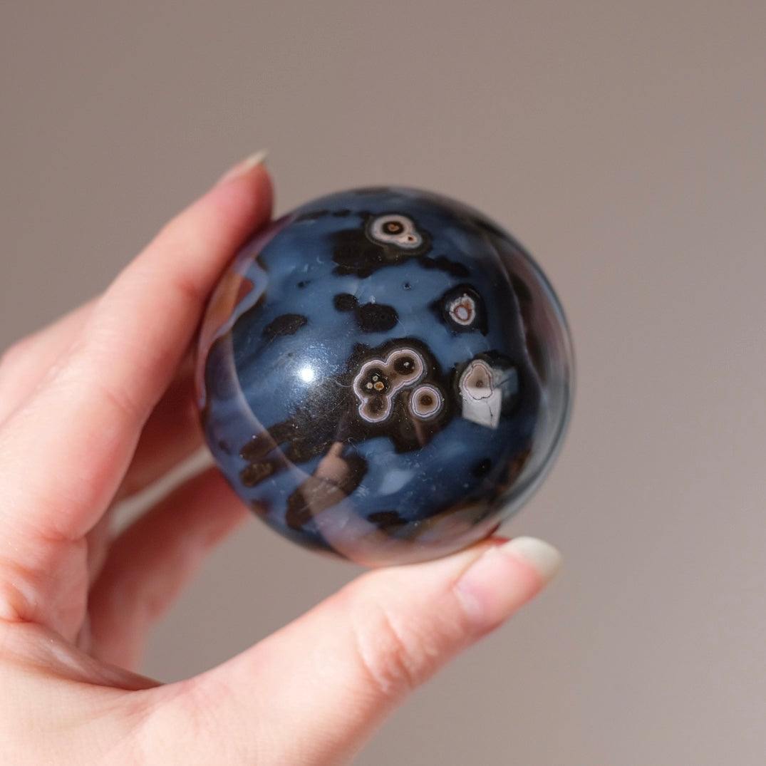 Carnelian Sphere | Blue Carnelian Crystal Sphere