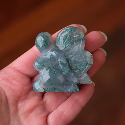 Moss Agate Fairy | Crystal Fairy Carving