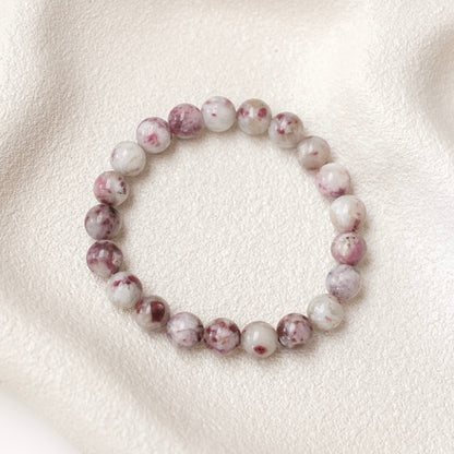 Rubellite Tourmaline Bracelet | Rubellite Crystal Bracelet