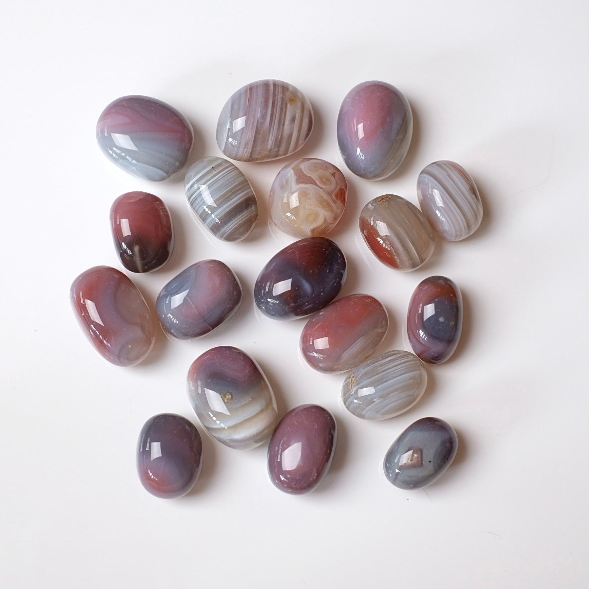 Botswana Agate Tumbles | Agate Tumbled Crystal