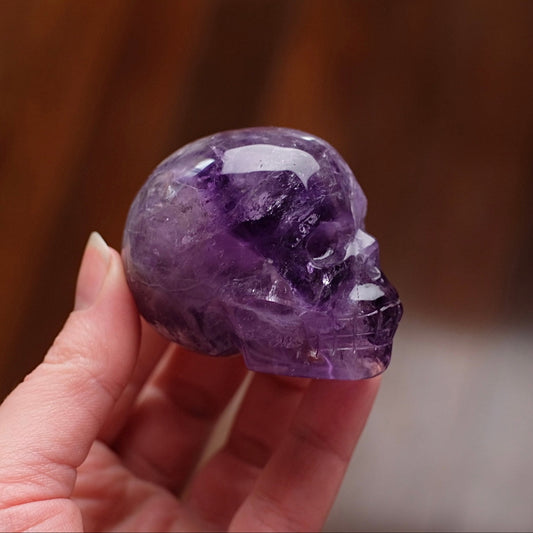 Phantom Amethyst Crystal Skull | High Quality Amethyst Skull