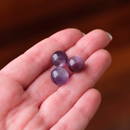Set of Gem Lepidolite Spheres | Mini Lepidolite Crystal Sphere