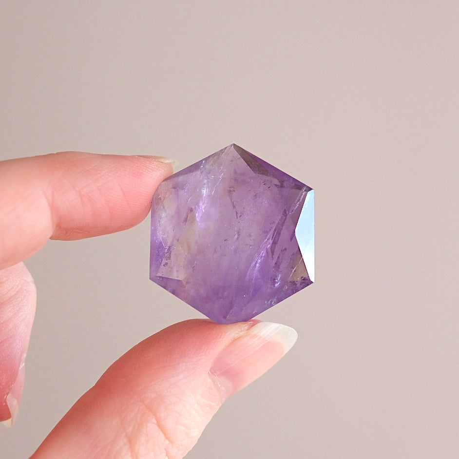 Amethyst Hexagon | Crystal Jewel | Star of David