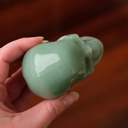 Green Aventurine Crystal Skull | Aventurine Skull