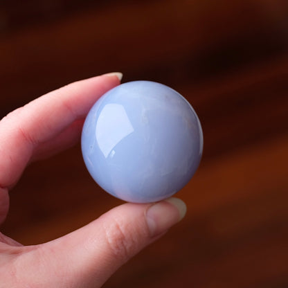 Blue Chalcedony Sphere | Chalcedony Crystal Sphere