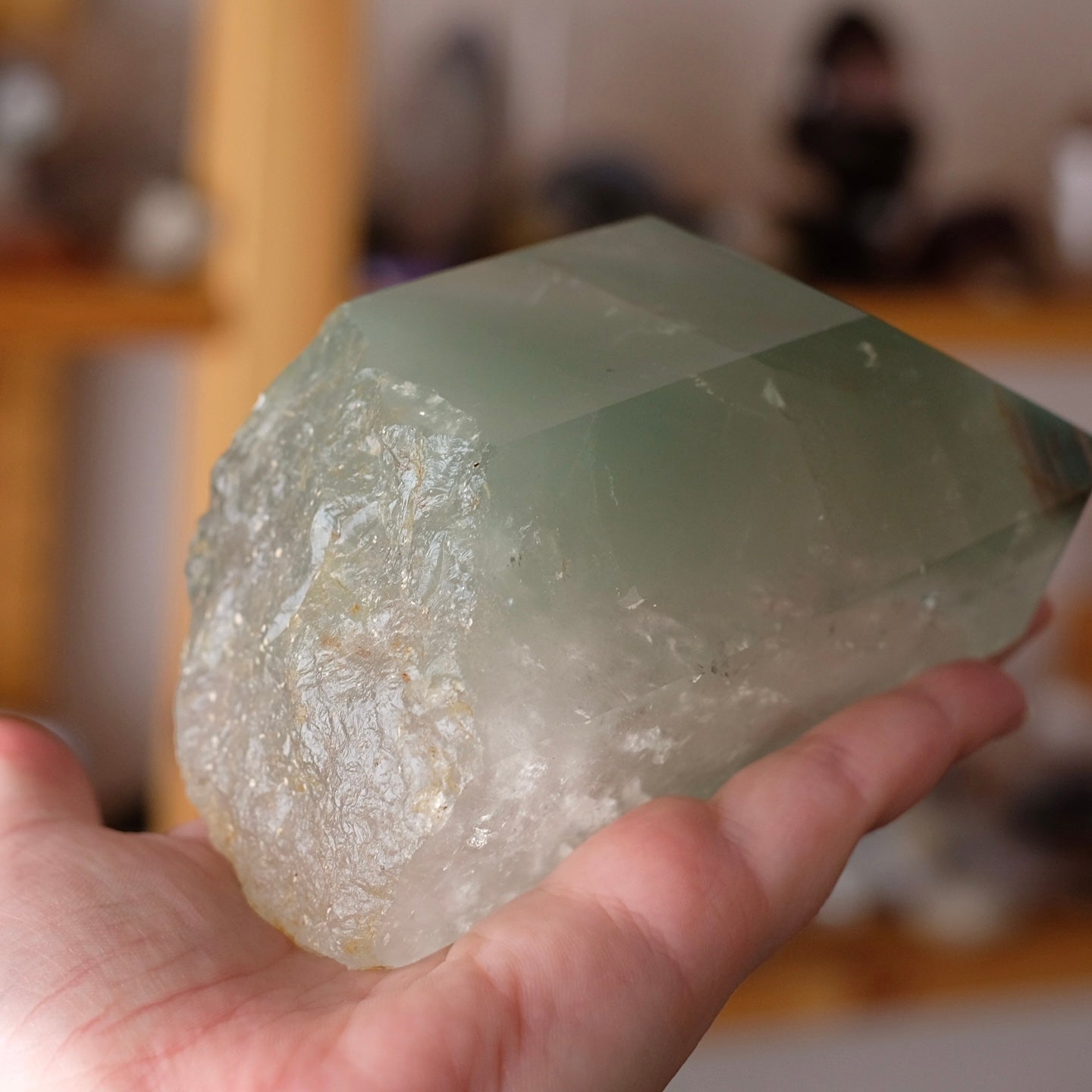 XL Chlorite Quartz Point | Phantom Quartz Crystal