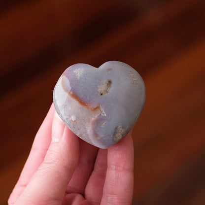 Agate & Quartz Heart | Crystal Heart | Agate Heart