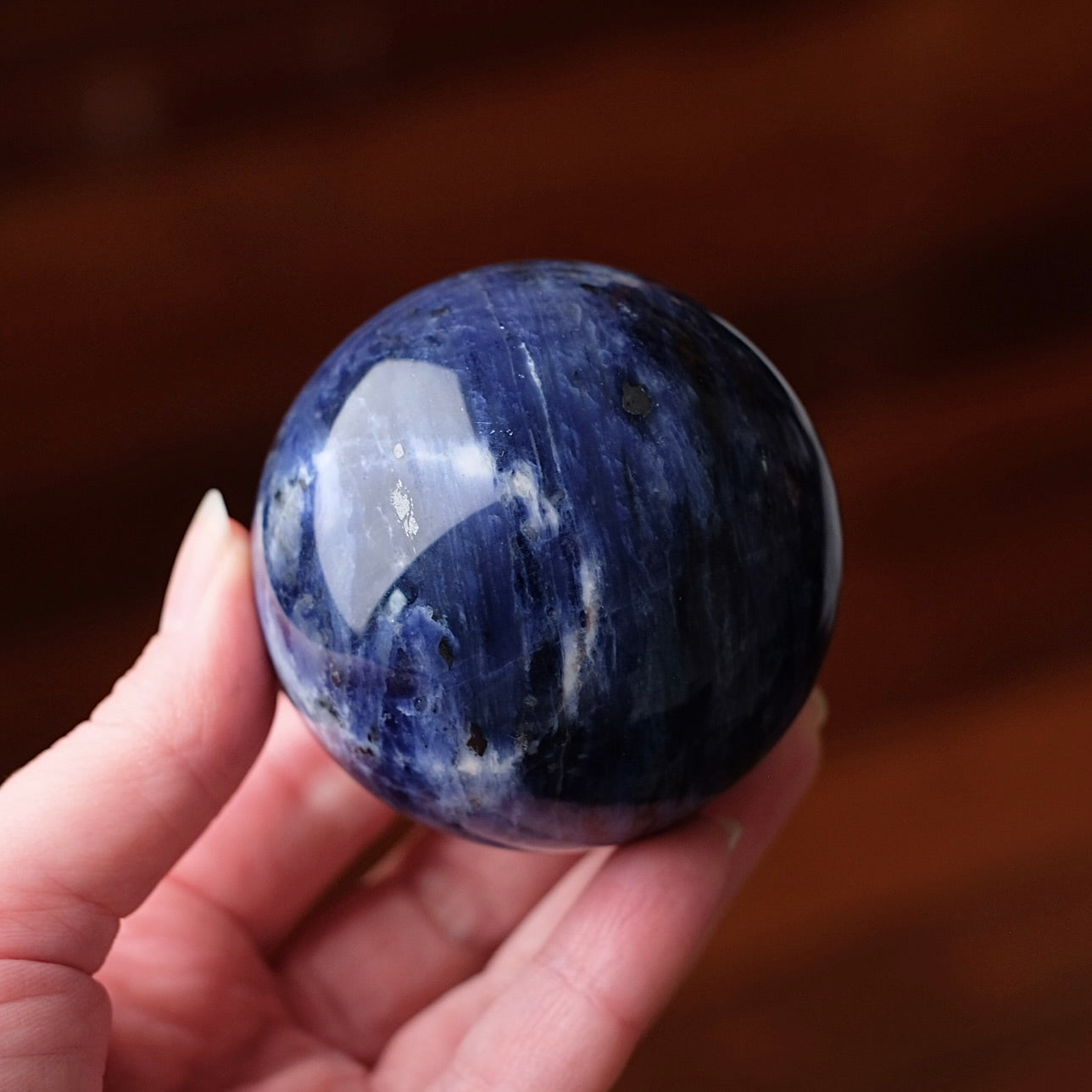 High Grade Sodalite Sphere | Blue Sodalite Crystal Sphere