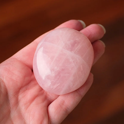 Rose Quartz Palm | Rose Quartz Crystal Palmstone