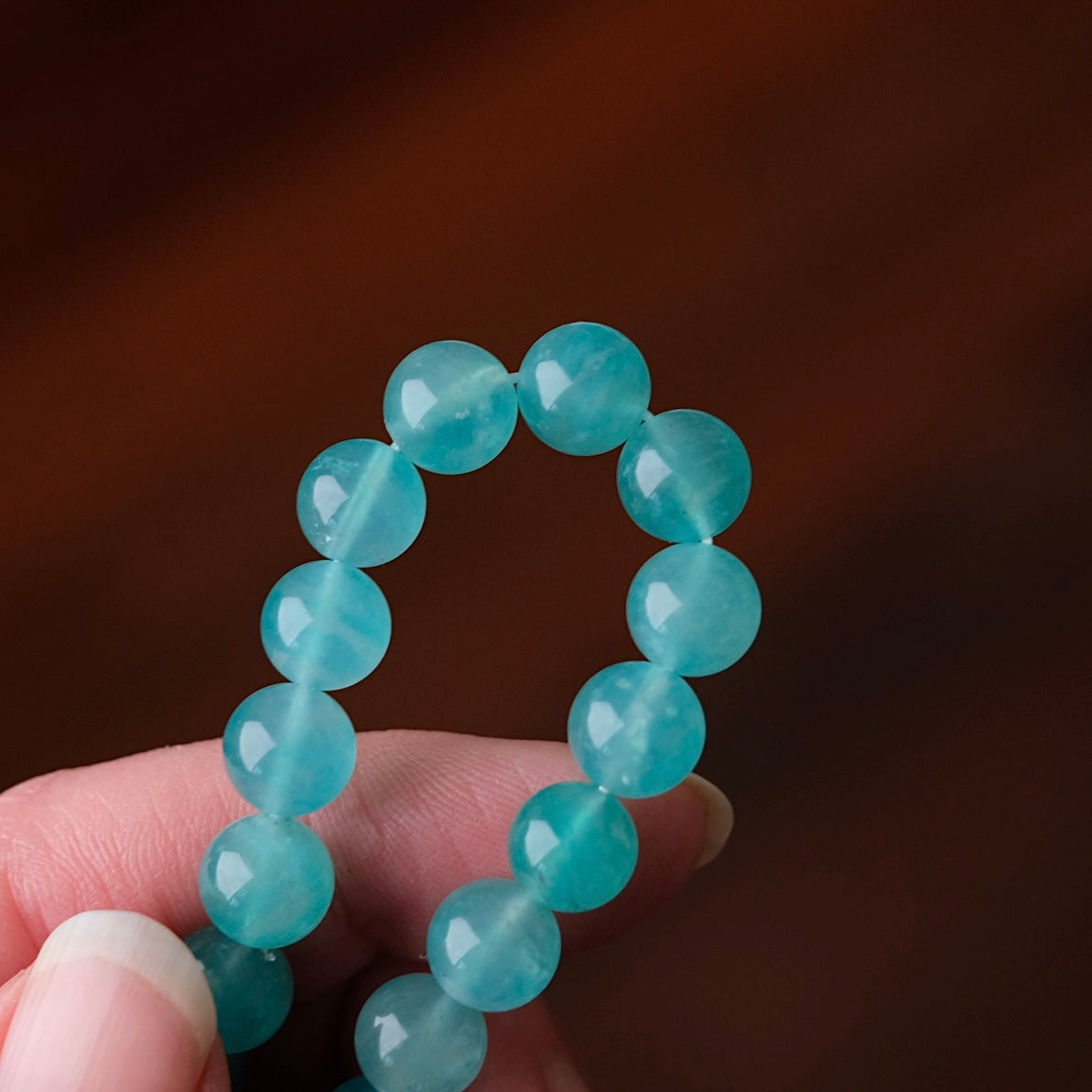 Gel Amazonite Bracelet | Amazonite Crystal Stretch Bracelet