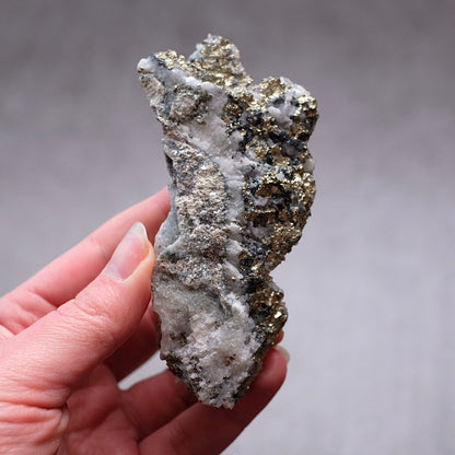 Red Quartz + Pyrite Cluster | Hematite Quartz Natural Crystal Cluster