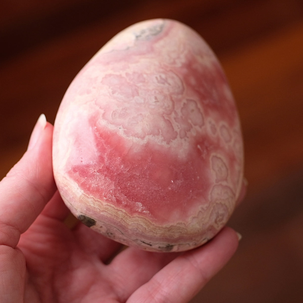 Rhodochrosite Freeform | Polished Rhodochrosite Crystal H