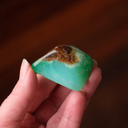 Australian Chrysoprase Freeform | Polished Chrysoprase Crystal