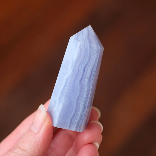Blue Lace Agate Point | Blue Lace Agate Crystal Tower