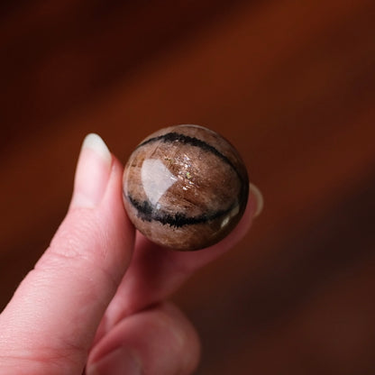 Chiastolite Sphere | Andalusite Crystal Sphere