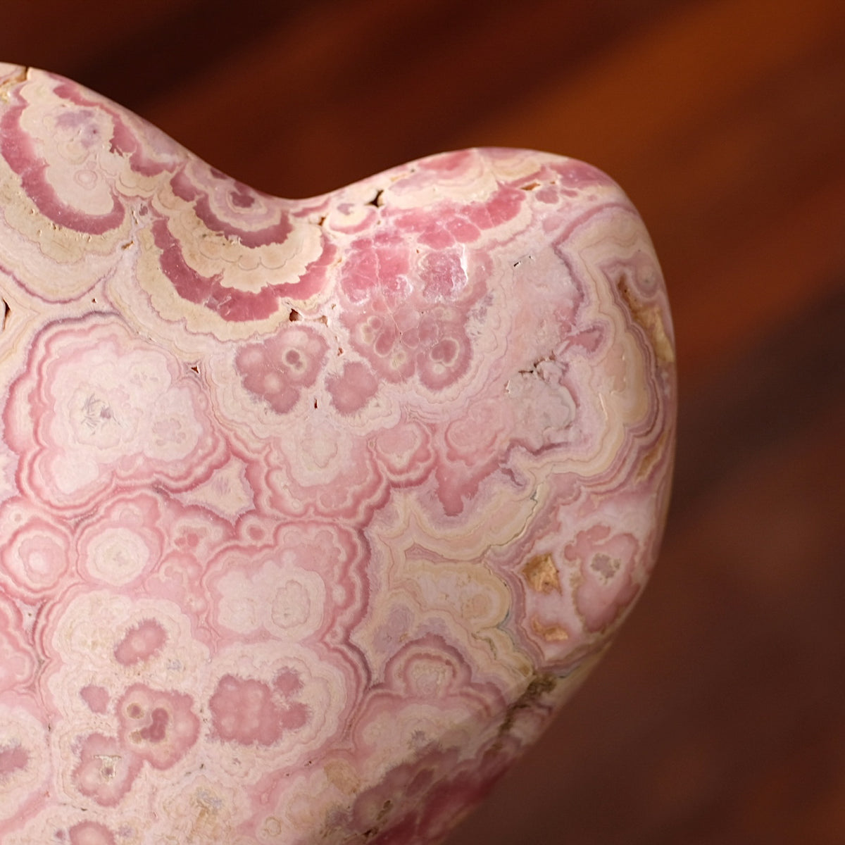 Rhodochrosite Heart Freeform | Polished Rhodochrosite Crystal G