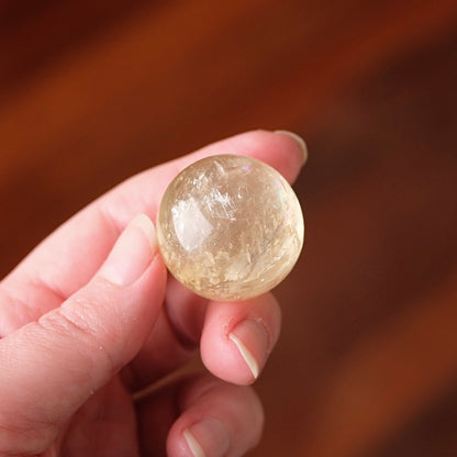 Honey Calcite Sphere | Golden Optical Calcite Crystal Sphere