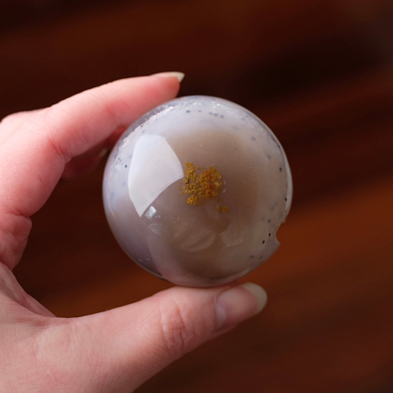 Druzy Agate Geode Sphere | Agate Crystal Sphere