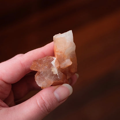 Tangerine Quartz Cluster | Orange Quartz Crystal Specimen