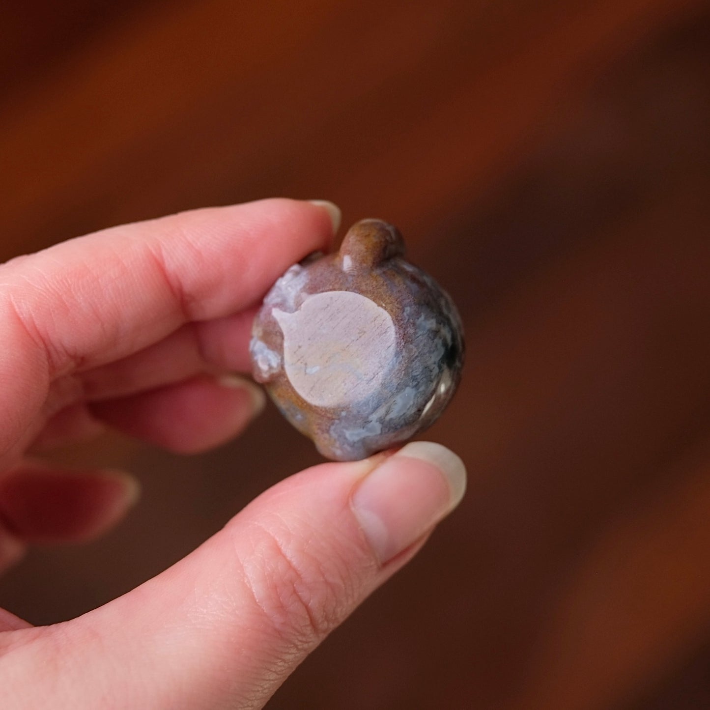 Purple Moss Agate Teapot | Moss Agate Crystal Carving