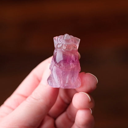 Fluorite Unicorn Carving | Baby Unicorn Rainbow Fluorite Animal