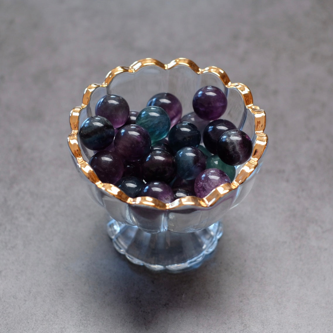 Mini Fluorite Spheres | Rainbow Fluorite Crystal Sphere