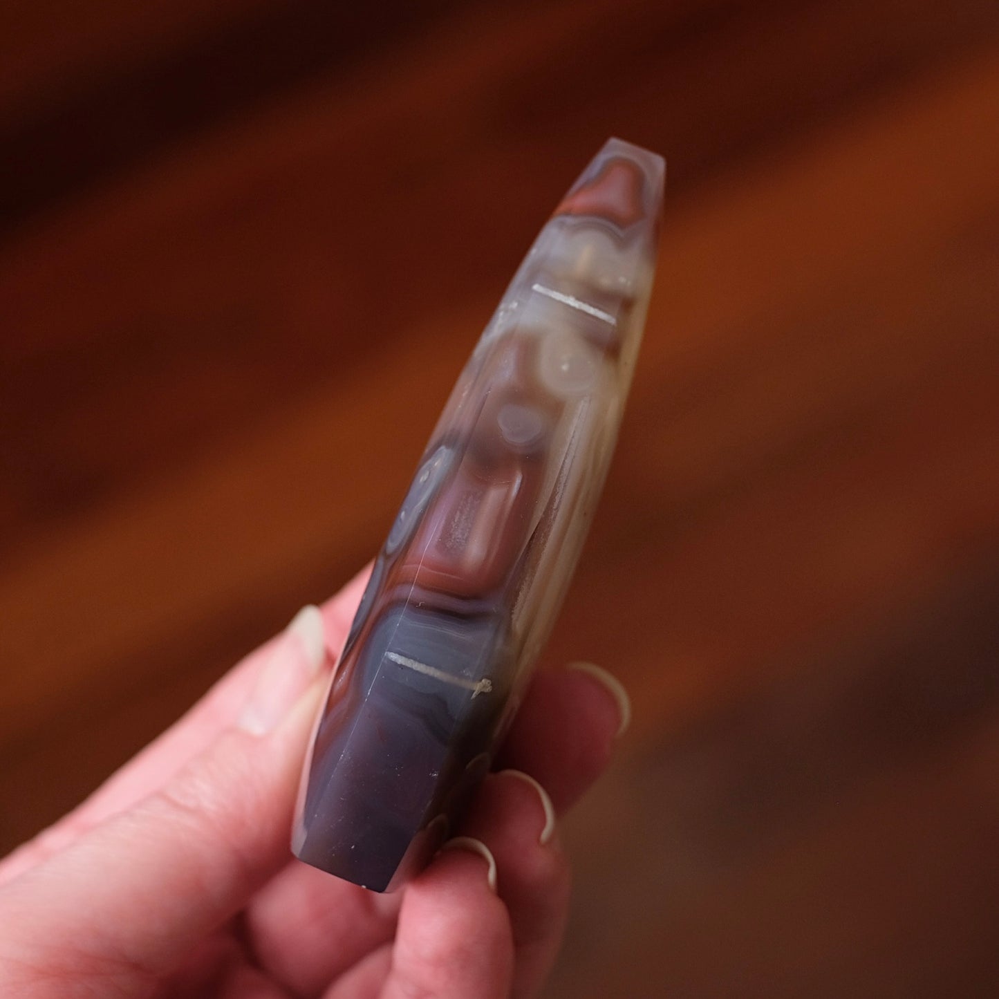 Swazi Agate Freeform | Mozambique Agate Crystal Flame