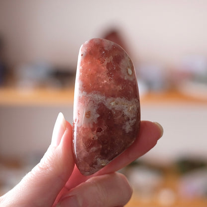 Raspberry Pink Amethyst Geode | Polished Pink Amethyst Crystal Specimen 14