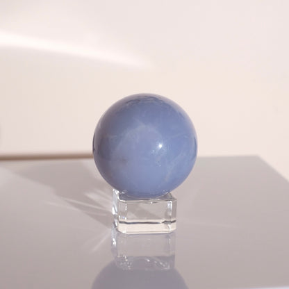 Blue Chalcedony Sphere | Chalcedony Crystal Sphere