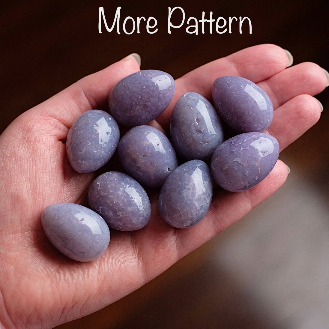 Grape Agate Eggs | Purple Botryoidal Chalcedony Crystal Eggs