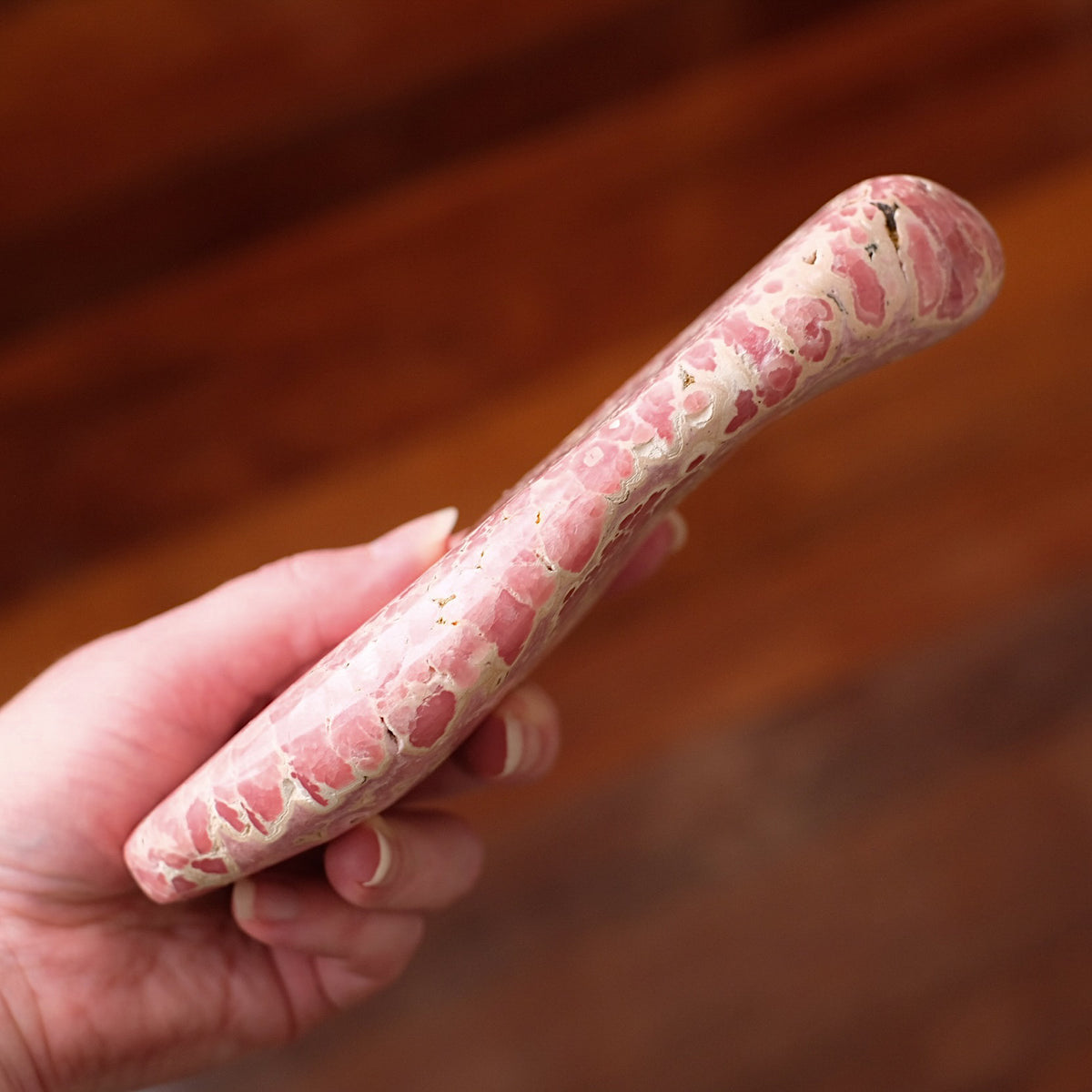 Rhodochrosite Freeform | Polished Rhodochrosite Crystal E