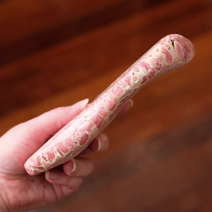Rhodochrosite Freeform | Polished Rhodochrosite Crystal E
