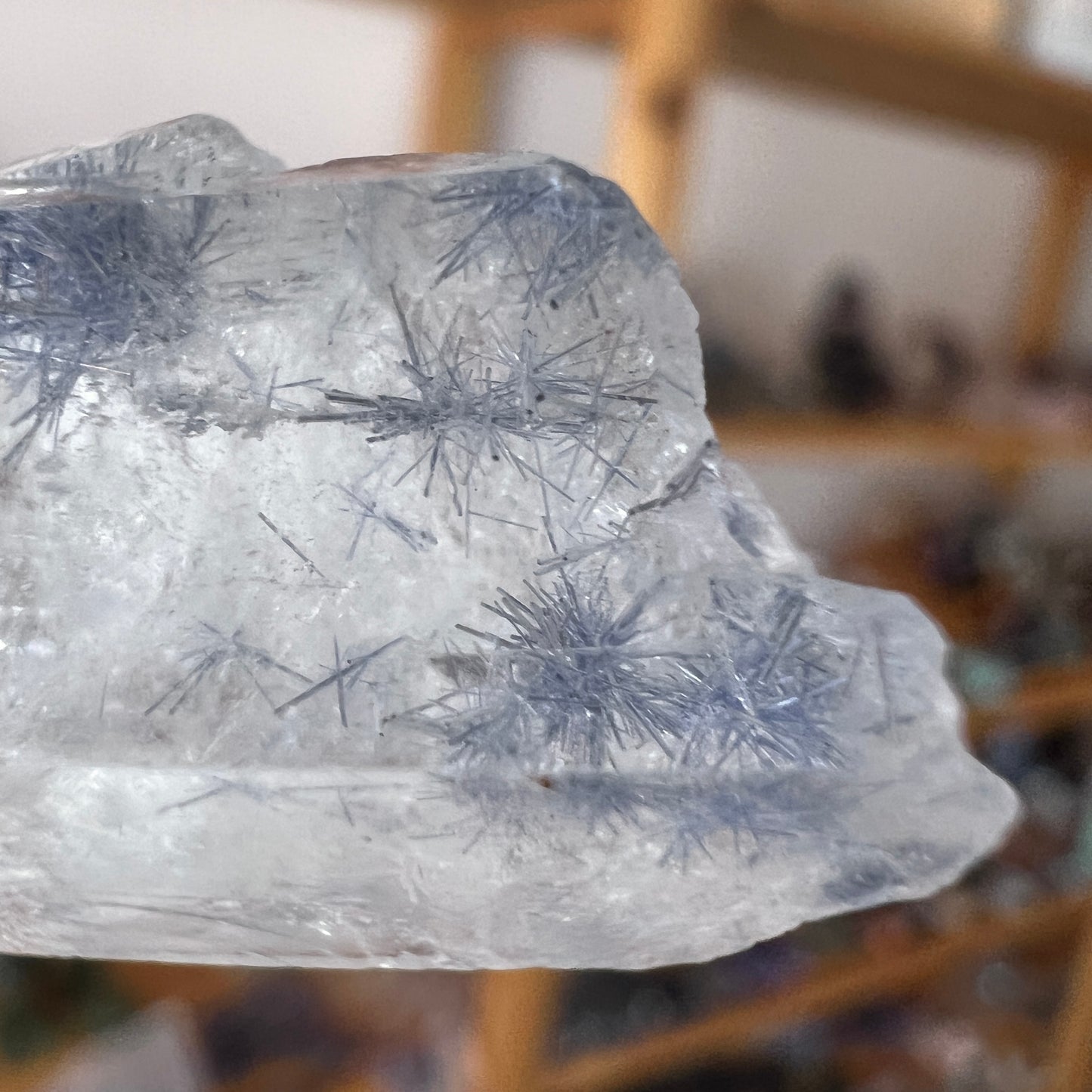 Dumortierite in Quartz Specimen | Quartz Crystal Point