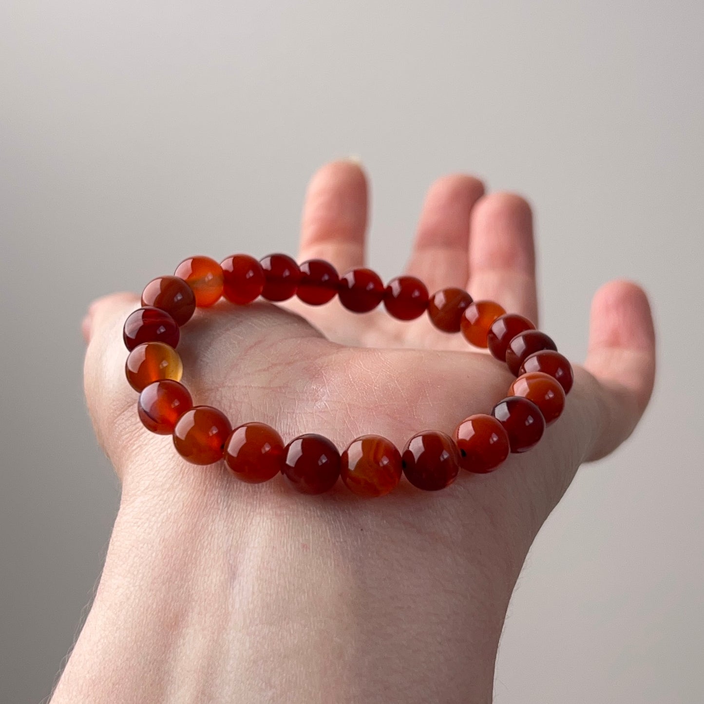 Carnelian Bracelet | Crystal Stretch Bracelet