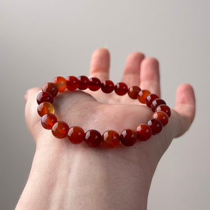Carnelian Bracelet | Crystal Stretch Bracelet